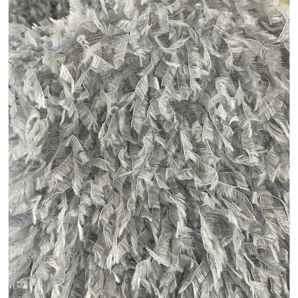 Sunday In Brooklyn Size Medium Feather Velvet Party Dress Fairy Anthropologie - Picture 8 of 9